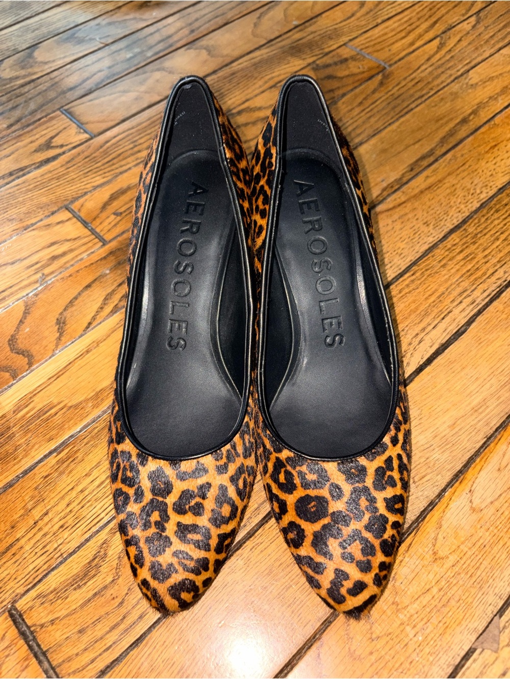 Aerosoles Leopard Print Round Toe Heels